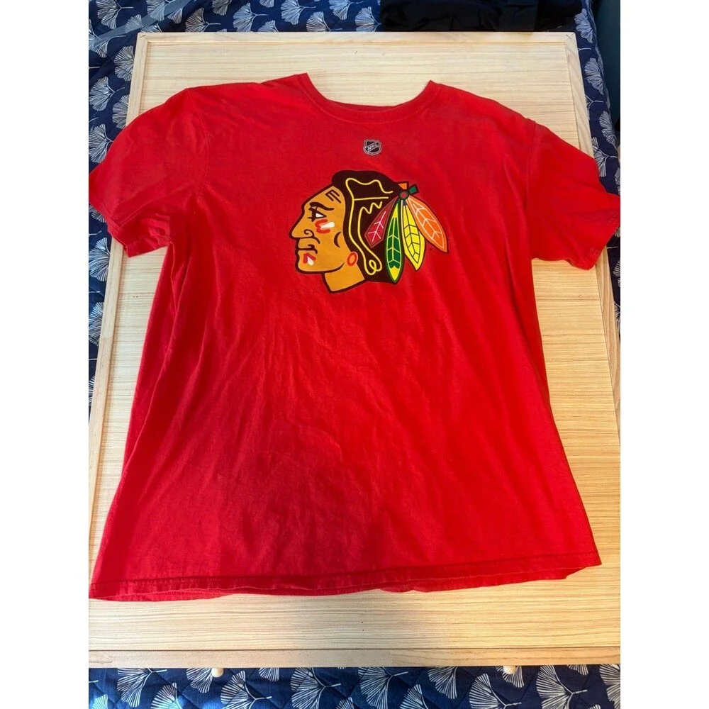 Connor Bedard 98 Chicago Blackhawks Fanatics T Shirt Adult XL Red NHL